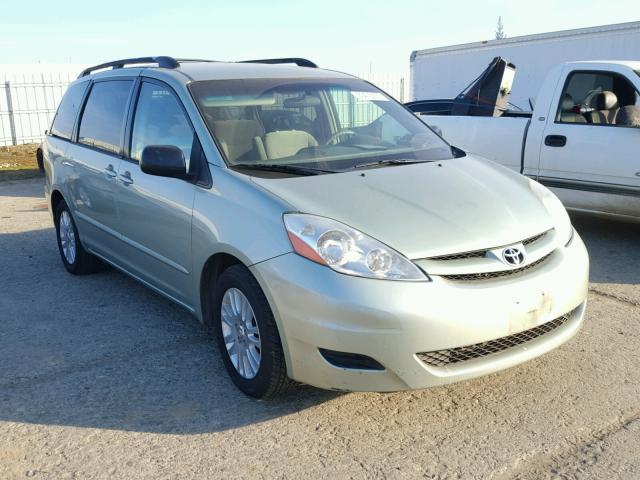 5TDZK23C18S214457 - 2008 TOYOTA SIENNA CE GREEN photo 1