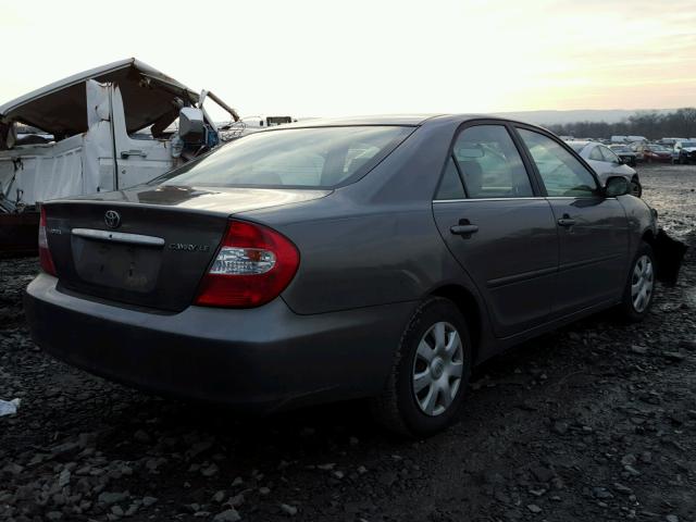 4T1BE32K03U691727 - 2003 TOYOTA CAMRY LE GRAY photo 4