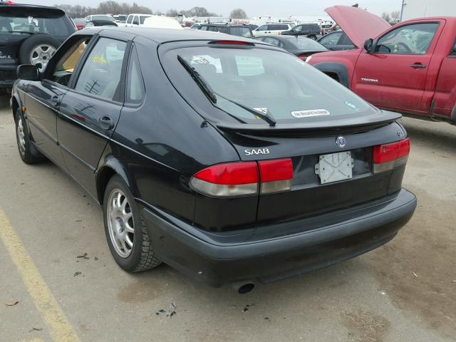 YS3DD58H3Y2026338 - 2000 SAAB 9-3 BLACK photo 3