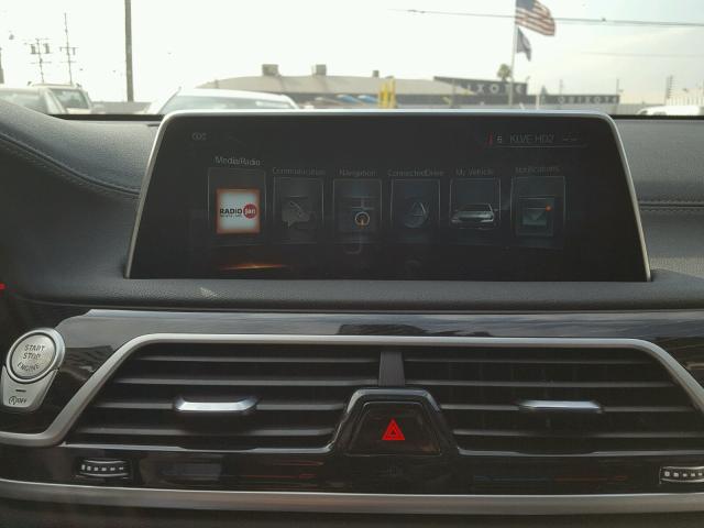 WBA7E2C39HG740941 - 2017 BMW 740 I BLACK photo 9