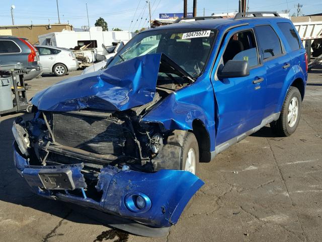 1FMCU0DG5BKC10878 - 2011 FORD ESCAPE XLT BLUE photo 2