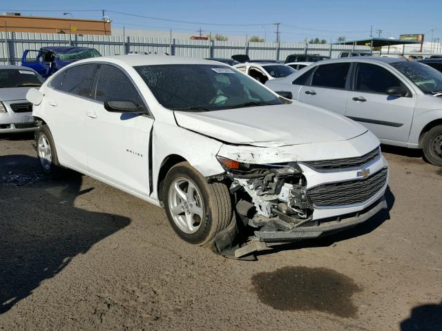 1G1ZB5ST0GF205565 - 2016 CHEVROLET MALIBU LS WHITE photo 1