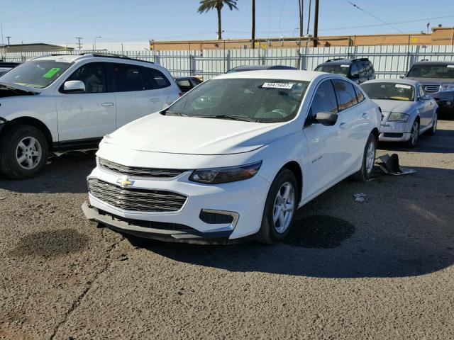 1G1ZB5ST0GF205565 - 2016 CHEVROLET MALIBU LS WHITE photo 2