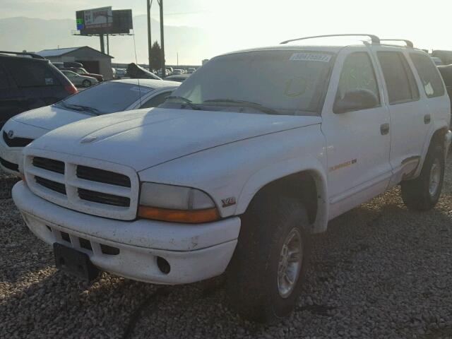 1B4HS28N9YF286977 - 2000 DODGE DURANGO WHITE photo 2