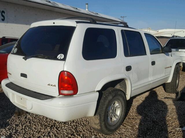 1B4HS28N9YF286977 - 2000 DODGE DURANGO WHITE photo 4