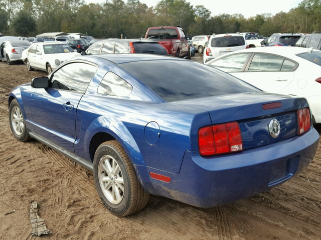 1ZVFT80N375314361 - 2007 FORD MUSTANG BLUE photo 3