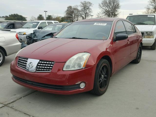 1N4BA41E84C919472 - 2004 NISSAN MAXIMA SE BURGUNDY photo 2