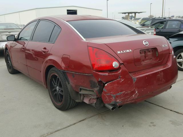 1N4BA41E84C919472 - 2004 NISSAN MAXIMA SE BURGUNDY photo 3