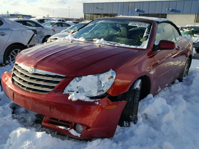 1C3LC55R58N693062 - 2008 CHRYSLER SEBRING TO RED photo 2