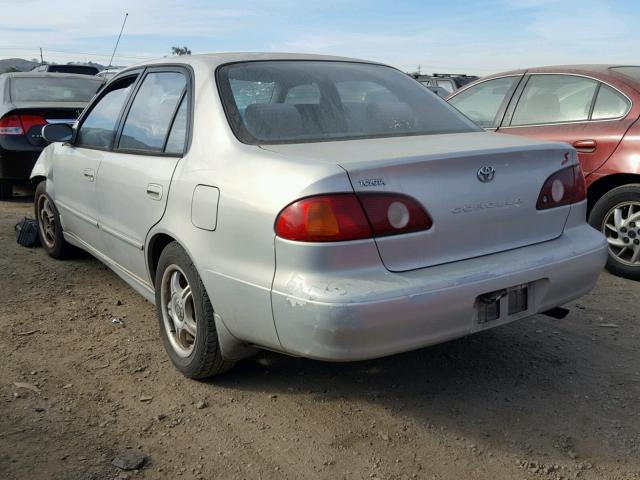 1NXBR12E92Z644164 - 2002 TOYOTA COROLLA CE SILVER photo 3