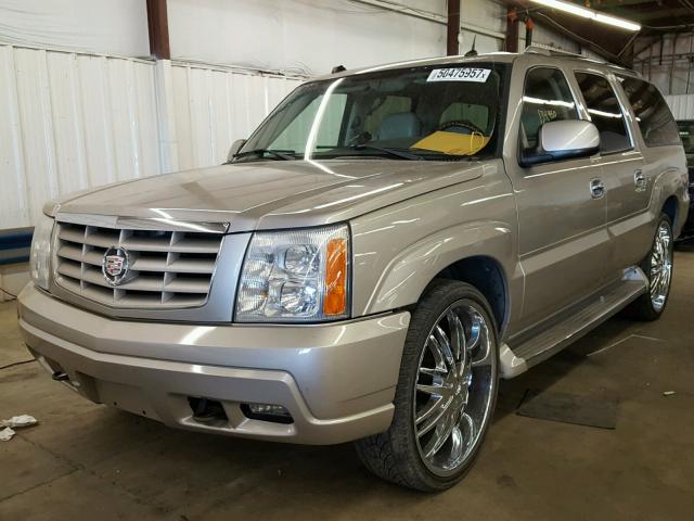 3GYFK66N85G224530 - 2005 CADILLAC ESCALADE E TAN photo 2