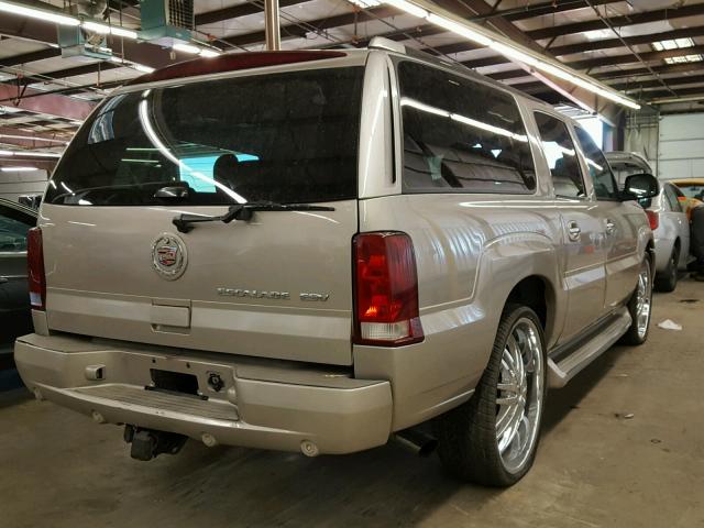 3GYFK66N85G224530 - 2005 CADILLAC ESCALADE E TAN photo 4