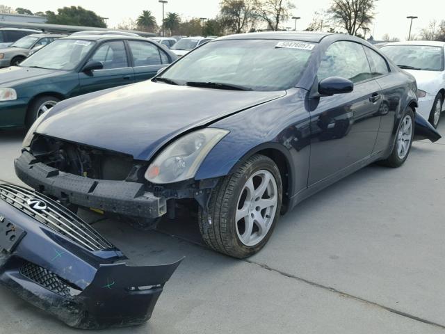 JNKCV54E44M826882 - 2004 INFINITI G35 BLUE photo 2