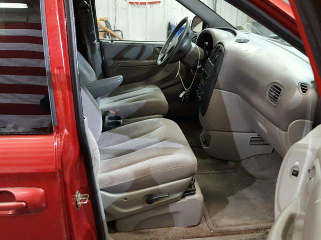 1C4GJ45363B267495 - 2003 CHRYSLER VOYAGER LX RED photo 5