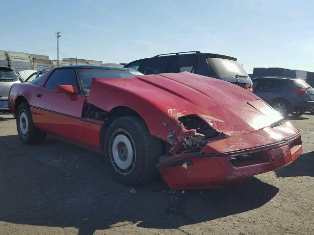 1G1YY2181H5122255 - 1987 CHEVROLET CORVETTE RED photo 1