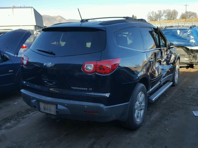 1GNKVJED0CJ265096 - 2012 CHEVROLET TRAVERSE L BLACK photo 4