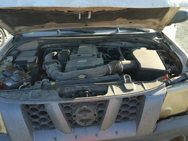 5N1AN08U06C543865 - 2006 NISSAN XTERRA OFF WHITE photo 7