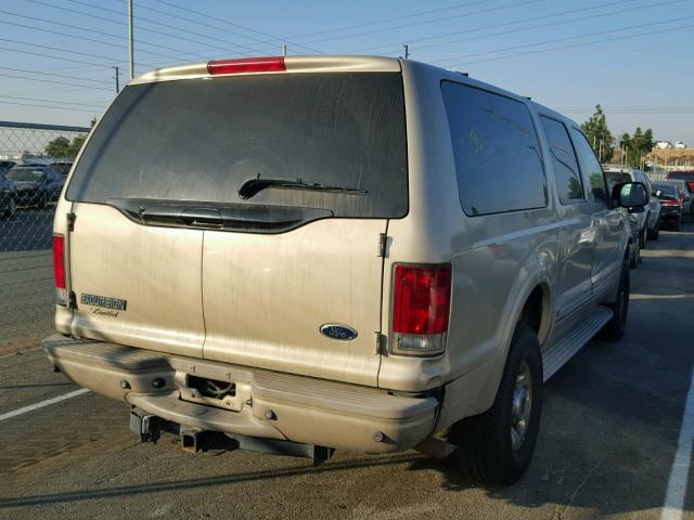 1FMNU43SX5EB69351 - 2005 FORD EXCURSION GOLD photo 4