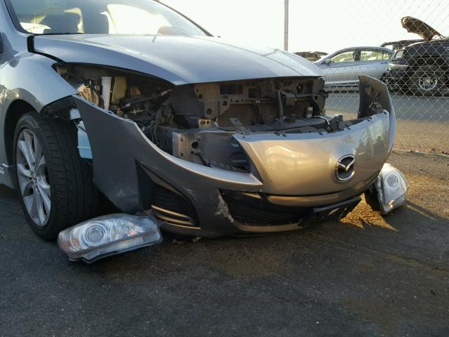 JM1BL1K66B1388114 - 2011 MAZDA 3 S GRAY photo 9