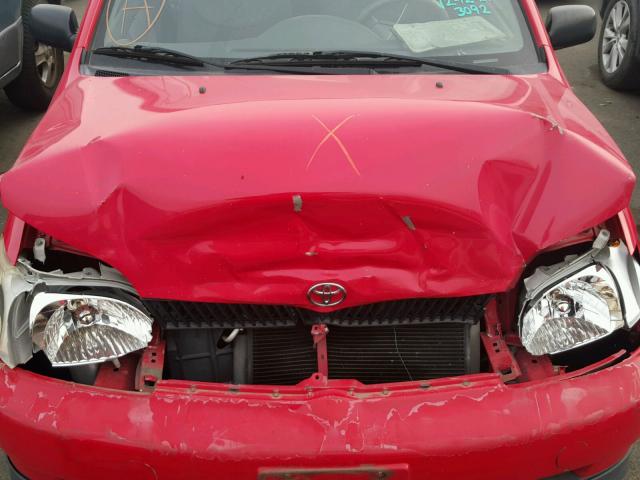 JTDBT123520228317 - 2002 TOYOTA ECHO RED photo 7