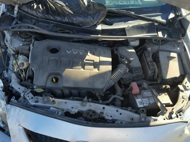 1NXBU4EE0AZ361467 - 2010 TOYOTA COROLLA BA SILVER photo 7