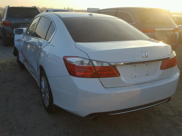 1HGCR3F82EA037085 - 2014 HONDA ACCORD EXL WHITE photo 3