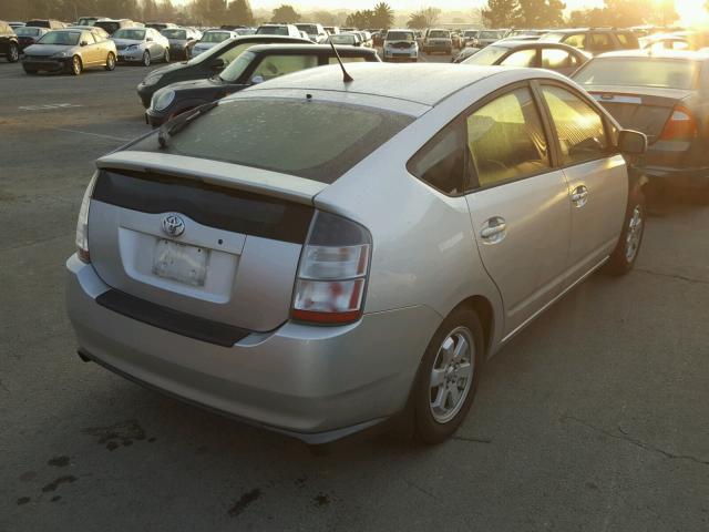 JTDKB20U957008033 - 2005 TOYOTA PRIUS SILVER photo 4