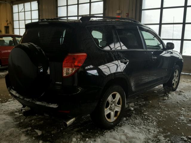 JTMBK33V986044079 - 2008 TOYOTA RAV4 BLACK photo 4