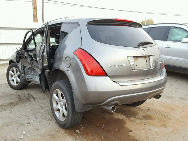 JN8AZ08W57W655219 - 2007 NISSAN MURANO SL GRAY photo 3