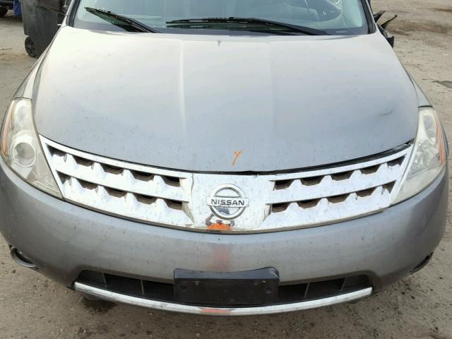 JN8AZ08W57W655219 - 2007 NISSAN MURANO SL GRAY photo 7