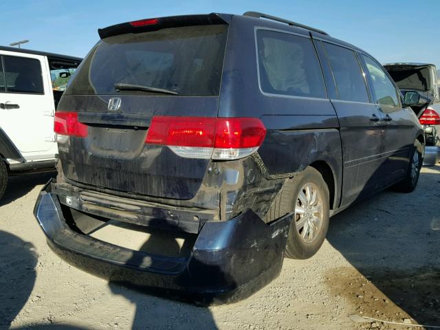 5FNRL387X9B035581 - 2009 HONDA ODYSSEY EX BLUE photo 4