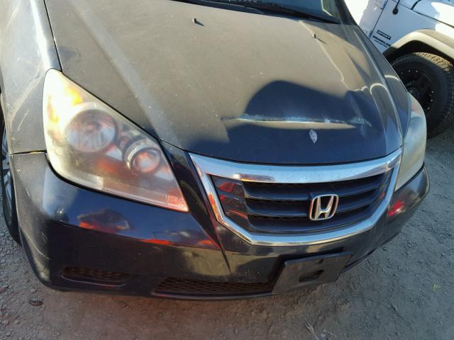 5FNRL387X9B035581 - 2009 HONDA ODYSSEY EX BLUE photo 9