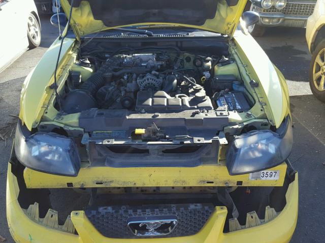 1FAFP42X33F422858 - 2003 FORD MUSTANG GT YELLOW photo 7