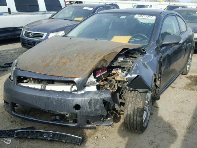 JTKDE177270205124 - 2007 TOYOTA SCION TC BLACK photo 2