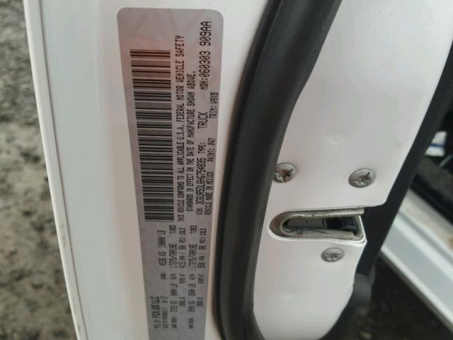 3C6UR5DL6HG754835 - 2017 RAM 2500 SLT WHITE photo 10