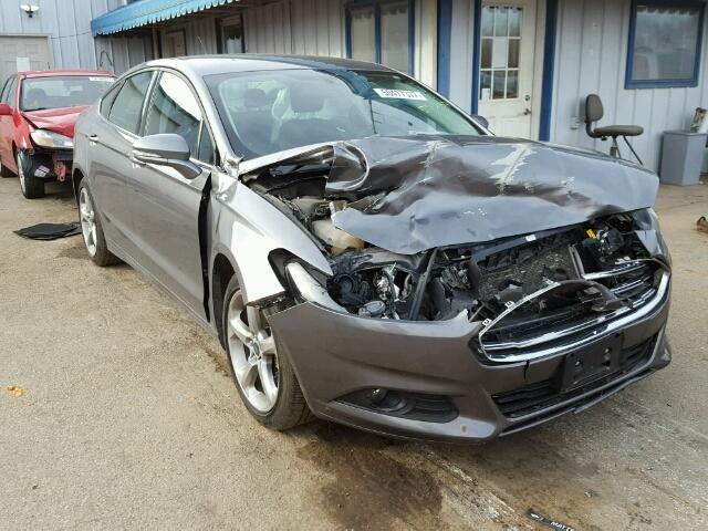 3FA6P0H79ER374157 - 2014 FORD FUSION SE GRAY photo 1