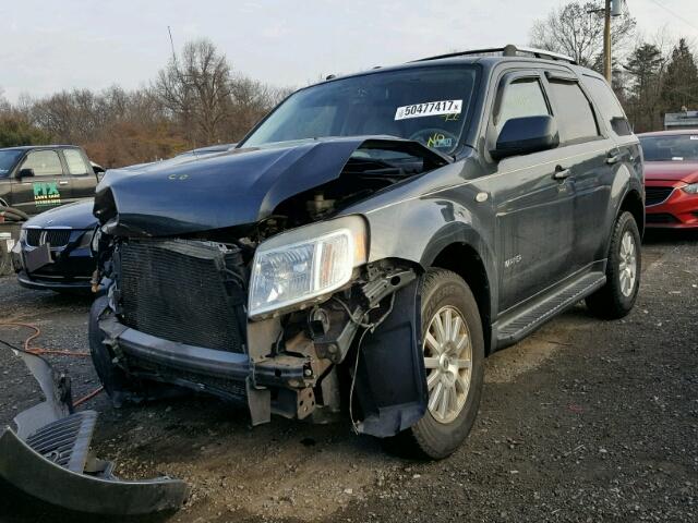 4M2CU97198KJ20619 - 2008 MERCURY MARINER PR GRAY photo 2