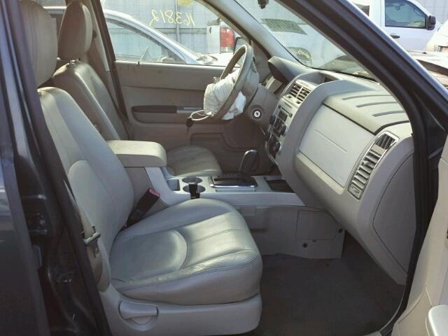 4M2CU97198KJ20619 - 2008 MERCURY MARINER PR GRAY photo 5