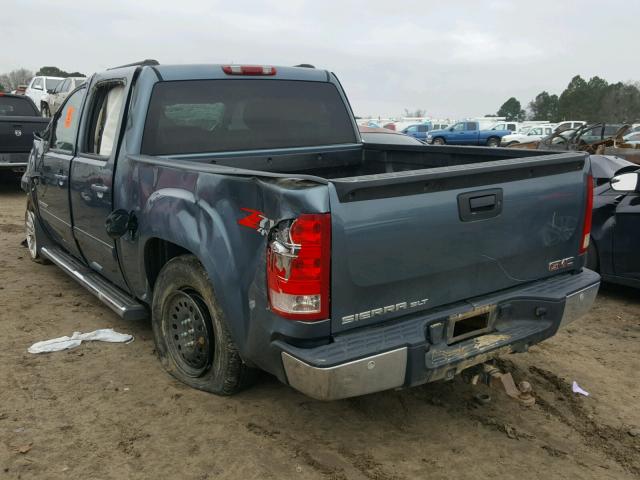 2GTEK13M971710064 - 2007 GMC NEW SIERRA BLUE photo 3