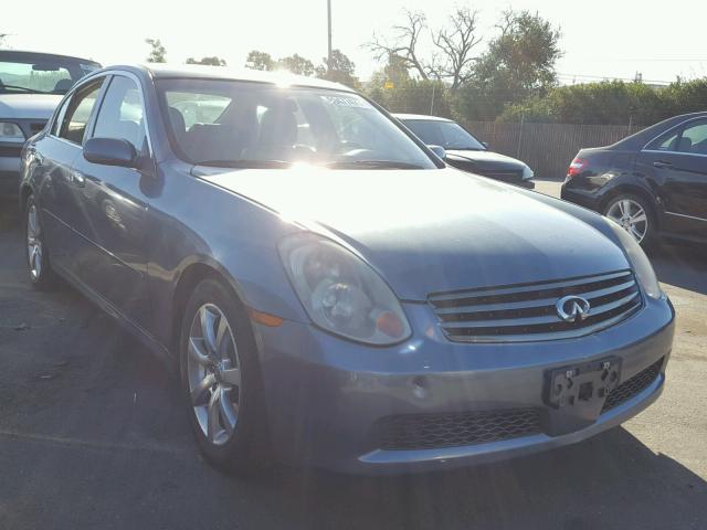 JNKCV51E05M210909 - 2005 INFINITI G35 BLUE photo 1