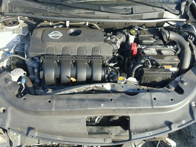 3N1AB7AP8FY236836 - 2015 NISSAN SENTRA S SILVER photo 7