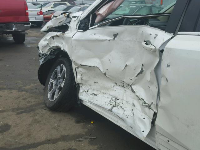 5J6RW2H58HL032636 - 2017 HONDA CR-V EX WHITE photo 10