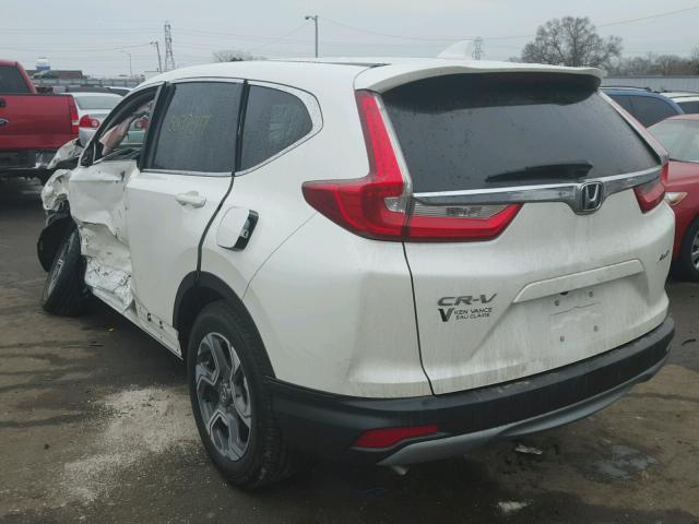 5J6RW2H58HL032636 - 2017 HONDA CR-V EX WHITE photo 3