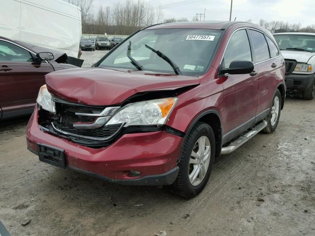 JHLRE4H57BC015194 - 2011 HONDA CR-V EX RED photo 2