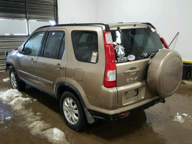 JHLRD78996C050283 - 2006 HONDA CR-V SE GOLD photo 3