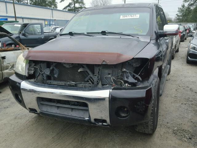 1N6BA07B75N576852 - 2005 NISSAN TITAN XE BLACK photo 9