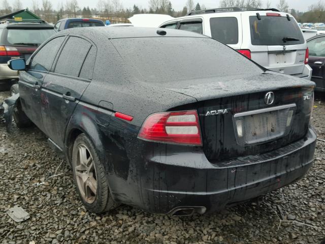 19UUA66248A015814 - 2008 ACURA TL BLACK photo 3