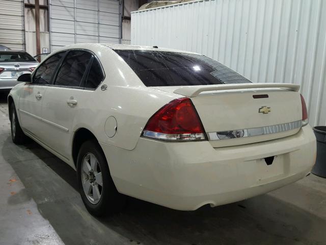 2G1WT55N179246311 - 2007 CHEVROLET IMPALA LT WHITE photo 3