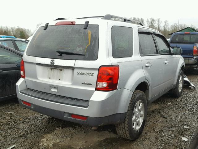 4F2CY9C72AKM02983 - 2010 MAZDA TRIBUTE I SILVER photo 4