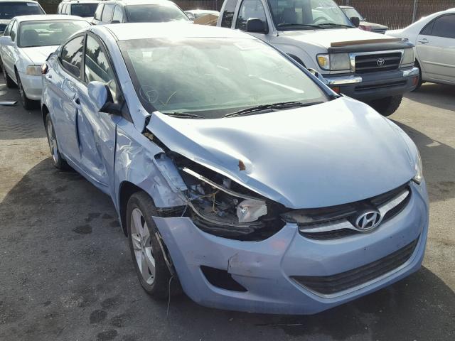 KMHDH4AE6DU825711 - 2013 HYUNDAI ELANTRA GL BLUE photo 1